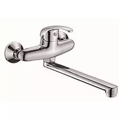 Смеситель для ванны Silvera Baterie pentru cada, cu pipa lunga, crom, Silvera, Moderna