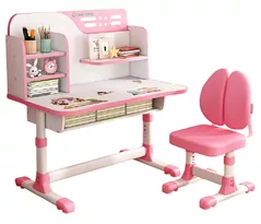 Set de mobilier pentru copii Richi (48516) Masa pentru studiu roz JCH180