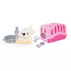 Игрушка Dolu 1605 Primul meu animal de companie, caine Barbie Pink , 61477