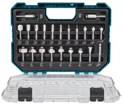 Набор головок, бит, насадок Makita D-74778 Set 22buc freze pentru lemn 8mm