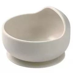 Seturi pentru hrănire bebelușilor BabyOno 1481/04 Vas din silicon cu ventuza (bej)