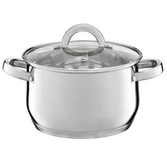 Cratiță Ambition 60799 Pot With Glass Lid, Berry, 18сm, 2.5L