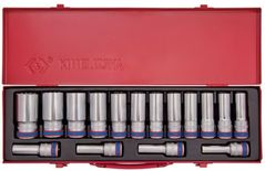 Набор головок, бит, насадок King Tony 4216MR набор торцевых головок глубоких 12 гран. 10-32мм 1/2", 16 пр.