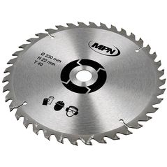 Disc de tăiere MPN MP-1214 Disc de tăiere p/u lemn 230x22mm 40 dinți