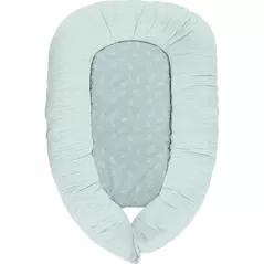 Гнездо для новорожденных Kikka Boo 31106010120 Babynest cu memorie 3 in 1 Leaves Mint