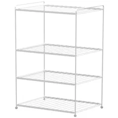 Raft pentru încălțăminte Teknotel EG206 Raft pantofi 3 niveluri, metal alb