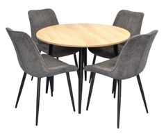 Set masă și scaune Evelin di Costacurta стол DT-402-2B + 4 стула YTC-055B Dark grey