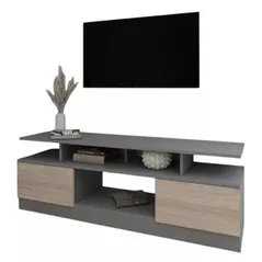 Comodă TV Smartex (16548) Т9 200cm TV Grafit+Stejar Deschis