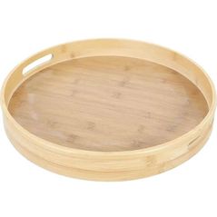 Tavă de bucătărie EuroGold 7108200001 Tava rotunda cu minere din bambus, 30x30cm