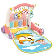 Коврик игровой Huanger (19599) Covoras cu zornaitoare 2in1 roz HE0613