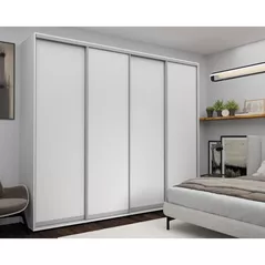 Dulap Nex Home Dulap cu uși glisante 280x60x240cm, PAL, Alb