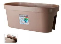 Цветочный горшок ProGarden 57461 Ghiveci pentru balustrada 59x26x25cm, maro, plastic