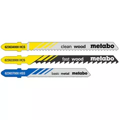 Accesoriu pentru fierăstrăie Metabo 623968000 Set panze pentru fierastrau pendular 3buc