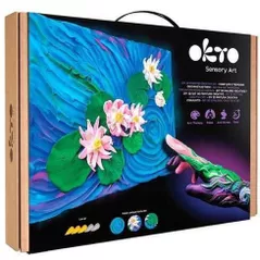 Set de creație Okto 10003 Tablou 3D cu plastilină ușoară 30x40сm, Nuferi