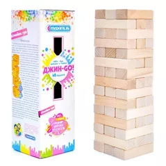 Joc educativ de masă Maximus MX5253 Joc de masă Jin GO jenga din 45 blocuri de lemn