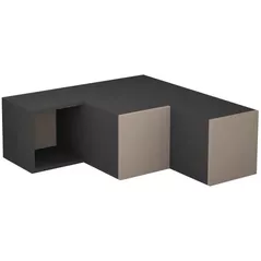 Comodă TV Trendy Compact, antracit, moka deschis 90x32x92cm
