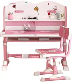 Set de mobilier pentru copii Richi 87098/2 Masa pentru studiu roz JCHB05