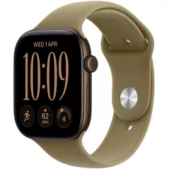 Смарт часы Apple Watch Series 12 GPS 46mm Dark Bronze Aluminium Case with Olive Sport Band M/L MJEU4