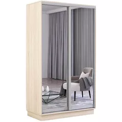 Шкаф Mobildor-Lux Раздвижные зеркальные двери Fox (100x60x200H см) Sonoma