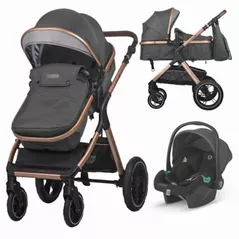 Детская коляска Coccolle Melora Diamond Black, 3in1 cu landou transformabil