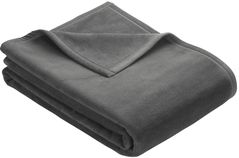 Textile de casă Ibena 2900/818 Uni Decke Berlin Dark Grey