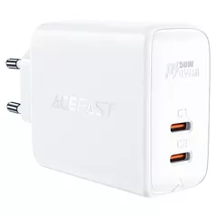 Încărcător cu fir Acefast A29, Dual port, 2 x USB-C, GaN PD50W