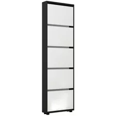 Полка для обуви Mobildor-Lux Leo Slim 60x16x203H cm Anthracite/White