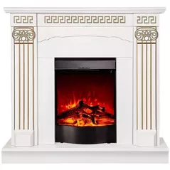 Камин электрический ArtFlame Calisto & Corsica, 1020x1100x300 mm, Alb