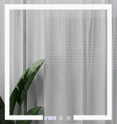 Зеркало для ванной Bayro Otto 700x800 LED touch, подогрев, часы, термометр