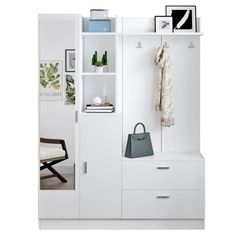 Mobilă pentru antreu Trendy DD5-W, 140x181x36cm (GTR001392)