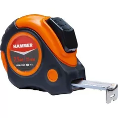Bandă de măsurare Hammer 00700-812507 7.5m x 25mm corp cauciuc cu autostop