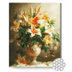 Картина по номерам Art Gallery GA87322 Mozaic cu diamante 40x50cm Crinii luxosi