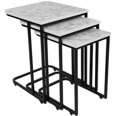 Măsuţă cafea Trendy Ce Metal Zigon, 9404, masa de cuibarit (3 bucati)