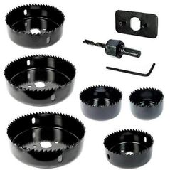 Набор головок, бит, насадок S&R 216903007 Набор кернеров Meister 51, 57, 67, 76, 88, 102 мм