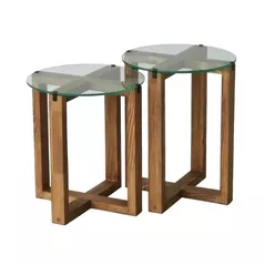 Măsuţă cafea Trendy Amalfi-Nuc (2 bucăți)