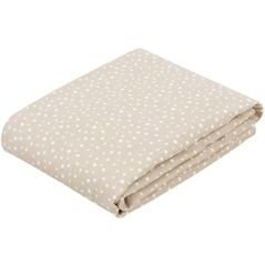 Set de perne si plapume Kikka Boo 31103010062 Paturica de muselina cu strat dublu Dots Beige, 100x100 cm