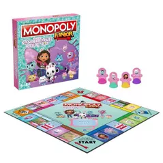 Joc educativ de masă Winning Moves WM04157-ROM-6 Monopoly Junior, Gabby's Dollhouse (ro)