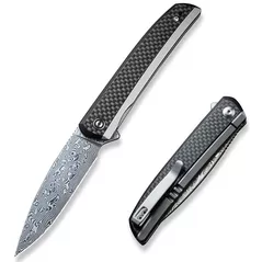 Нож походный Civivi C20063B-DS1 Savant, G10 fibră de carbon, Frame Lock
