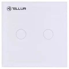Întrerupător electric Tellur TLL331051, WiFi, 2 ports, 1800W, 10A