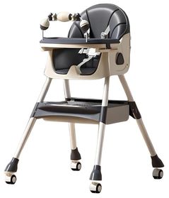 Scaun de masă 4Play Transformer Grey