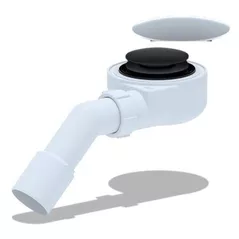 Sifon pentru cădițe de duș Aniplast EJ451CLGSEU, 1 1/2"×50mm, Click-Clack, negru
