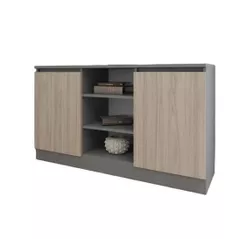 Comodă Smartex (16246) Т5 120cm Grafit+Stejar Deschis