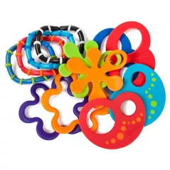 Iinel dentiție Bright Starts 81506 Set 12 Inele Oball Linky Loops