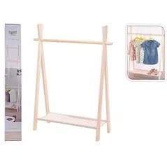 Вешалка для одежды Promstore 49680 с поперечной опорой для ног 80x30x100см Детский, дерево