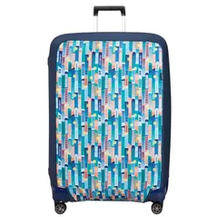 Husă pentru valiza Samsonite Ta Revolution, husa pentru valiza XL, City Print (155588/T152)