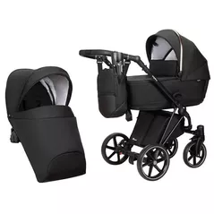 Сărucior pentru copii Angelina Carucior 2in1 Enigma Premium Black EP-21