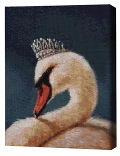 Картина по номерам BrushMe DBS1203FC Mozaic cu diamante 40x50сm (fără cutie) Prințesa Lebădă, Lucia Heffernan