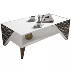 Măsuţă cafea Trendy Beril, Alb 105x58x40cm