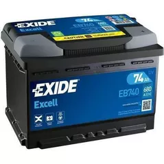 Acumulator auto Exide EXCELL 12V 74Ah 680EN 278x175x190 -/+ (EB740)