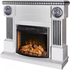 Șemineu electric ArtFlame Prometeu & Ararat, 1050x1200x330 mm, Alb